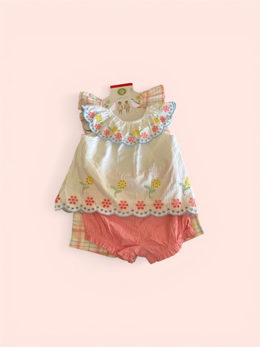 LITTLE ME 3 Pc Dresswear Set Pink - Picture 3 of 4